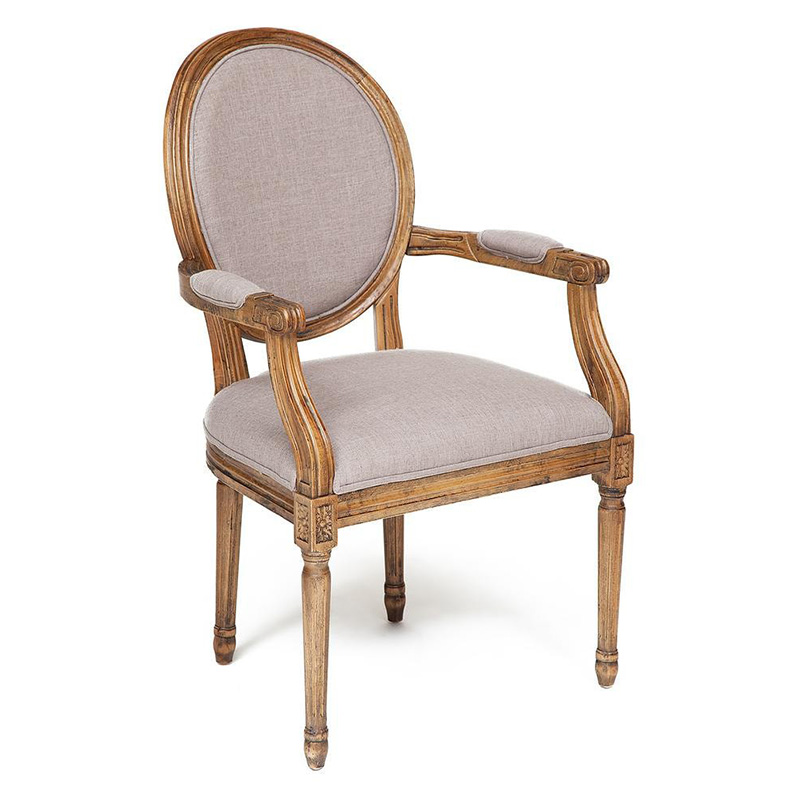 Стул French armchair Provence gray Серый Древесина Стул French armchair Provence gray Серый Древесина в Костроме | Loft Concept
