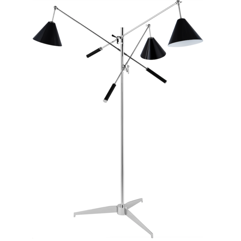 Торшер Stilnovo FLOR LAMP Черный Хром Торшер Stilnovo FLOR LAMP Черный Хром в Костроме | Loft Concept