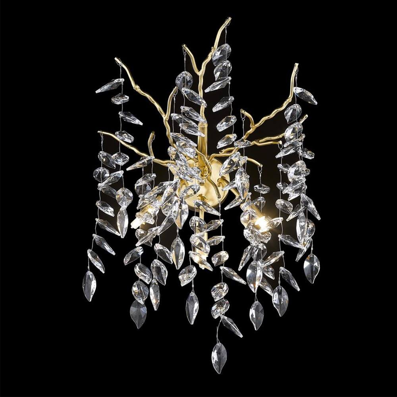 Бра Leaves Crystal Gold Золотой Бра Leaves Crystal Gold Золотой в Костроме | Loft Concept