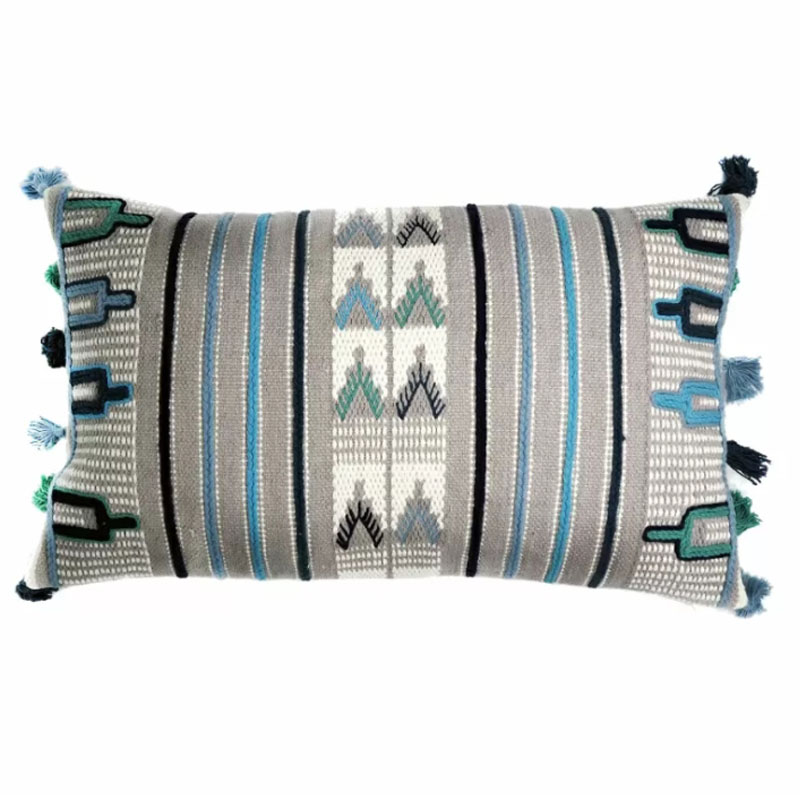 Чехол на подушку Blue Ikat Мульти в Костроме | Loft Concept 