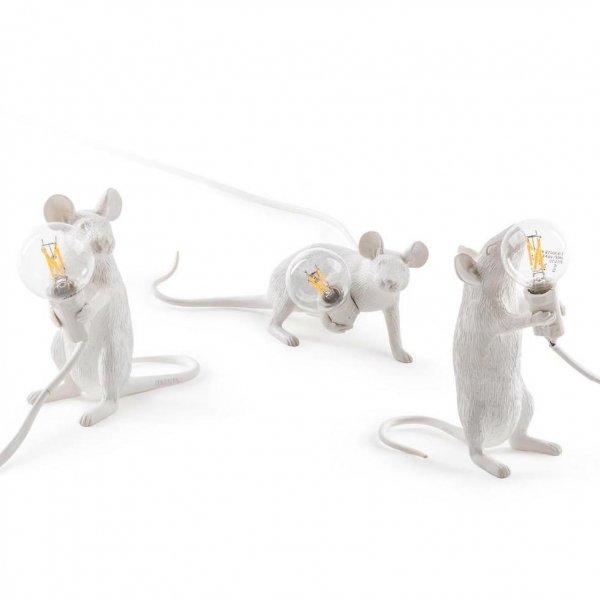 Настольная лампа Seletti Mouse Белый Настольная лампа Seletti Mouse Белый в Костроме | Loft Concept