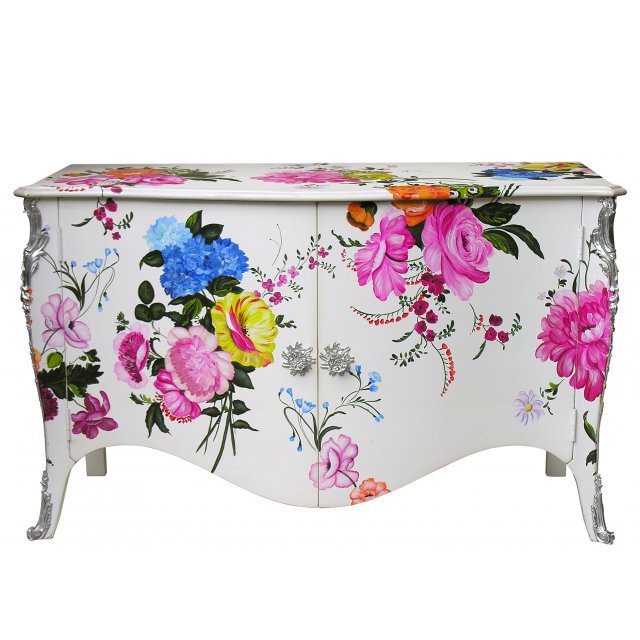 Комод L.XV DRESSER Flowers Серебряный Мульти Комод L.XV DRESSER Flowers Серебряный Мульти в Костроме | Loft Concept