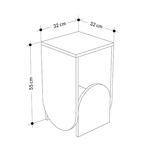 Стол приставной с овальными элементами бело-бежевого цвета NUN SIDE TABLE WHITE LIGHT MOCHA Стол приставной с овальными элементами бело-бежевого цвета NUN SIDE TABLE WHITE LIGHT MOCHA в Костроме