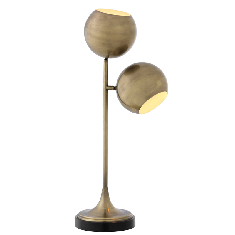 Настольная лампа Eichholtz Table Lamp Compton brass Латунь Античная полированная Черный Настольная лампа Eichholtz Table Lamp Compton brass Латунь Античная полированная Черный в Костроме | Loft Concept