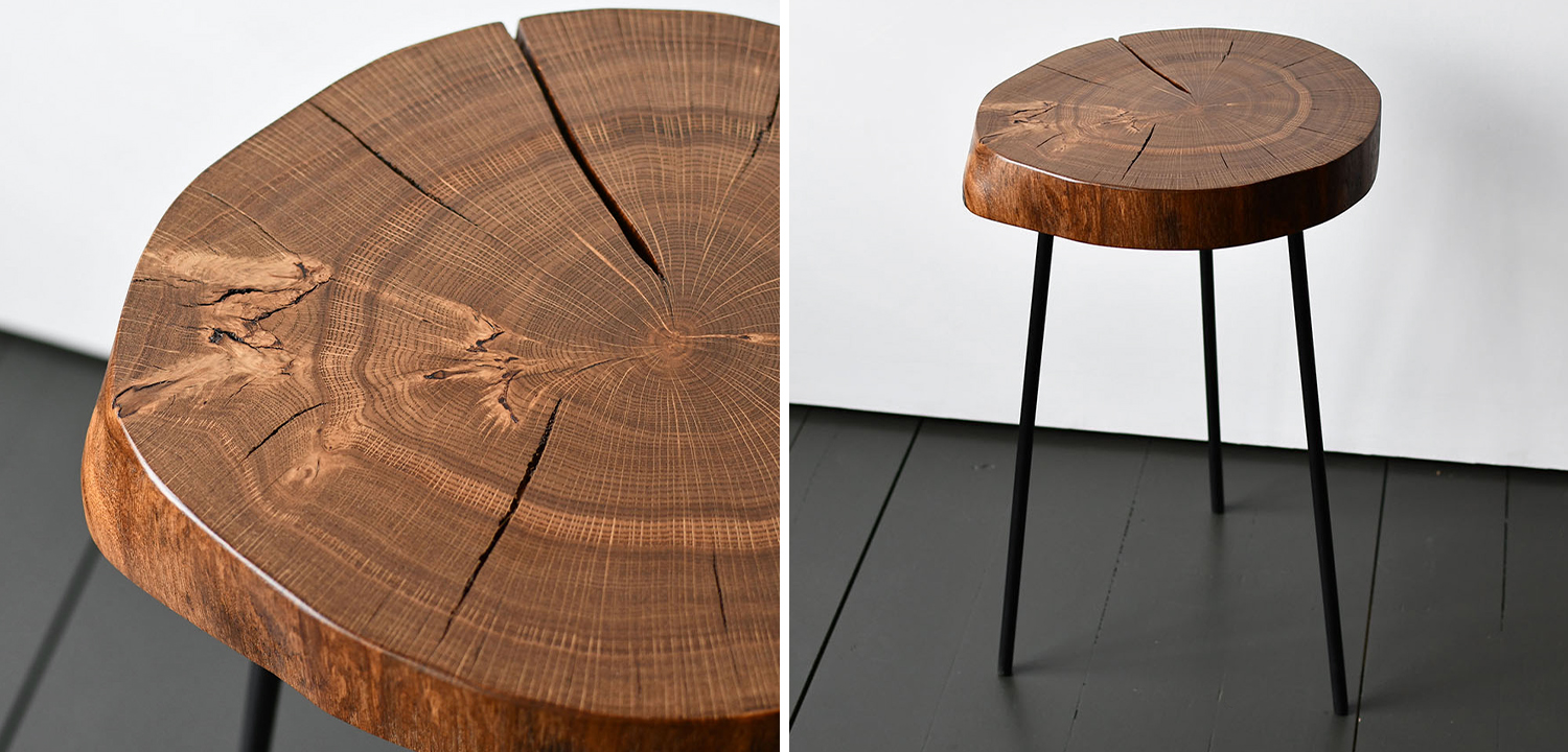 Приставной стол Plummer Industrial Metal Rust Side Table - фото