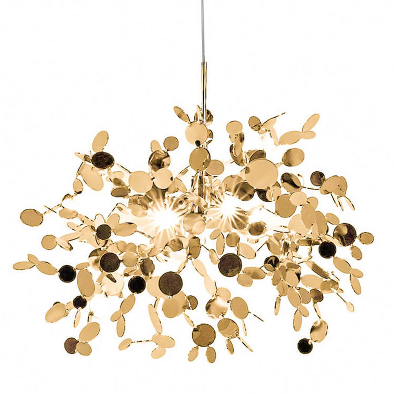 Люстра Terzani Argent Suspension Gold Pendant Lamp 85 Золотой Люстра Terzani Argent Suspension Gold Pendant Lamp 85 Золотой в Костроме | Loft Concept