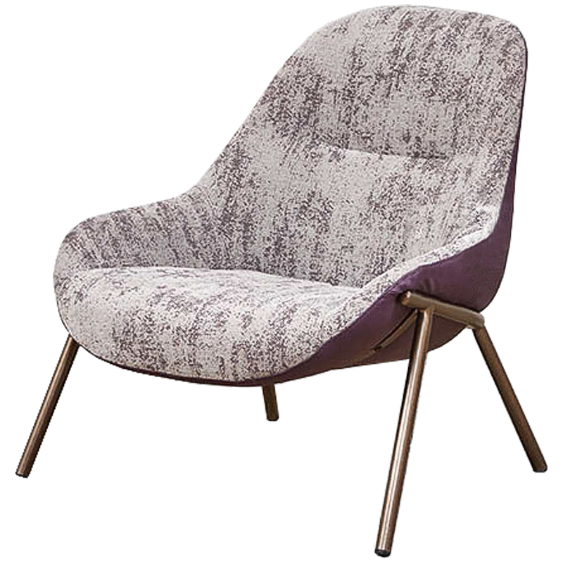 Кресло Nazario Chair Бронза Сиреневый Кресло Nazario Chair Бронза Сиреневый в Костроме | Loft Concept