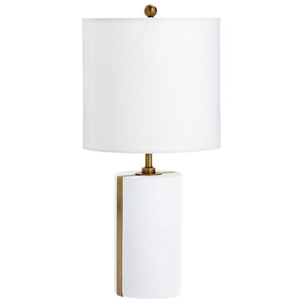 Настольная лампа Cyan Design Cylindro Table Lamp Белый Настольная лампа Cyan Design Cylindro Table Lamp Белый в Костроме | Loft Concept