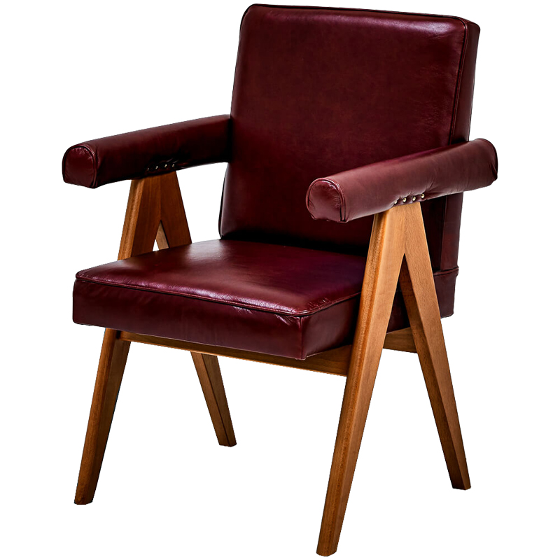 Стул Cherry Modern Chair Бургундский красный Древесина Стул Cherry Modern Chair Бургундский красный Древесина в Костроме | Loft Concept
