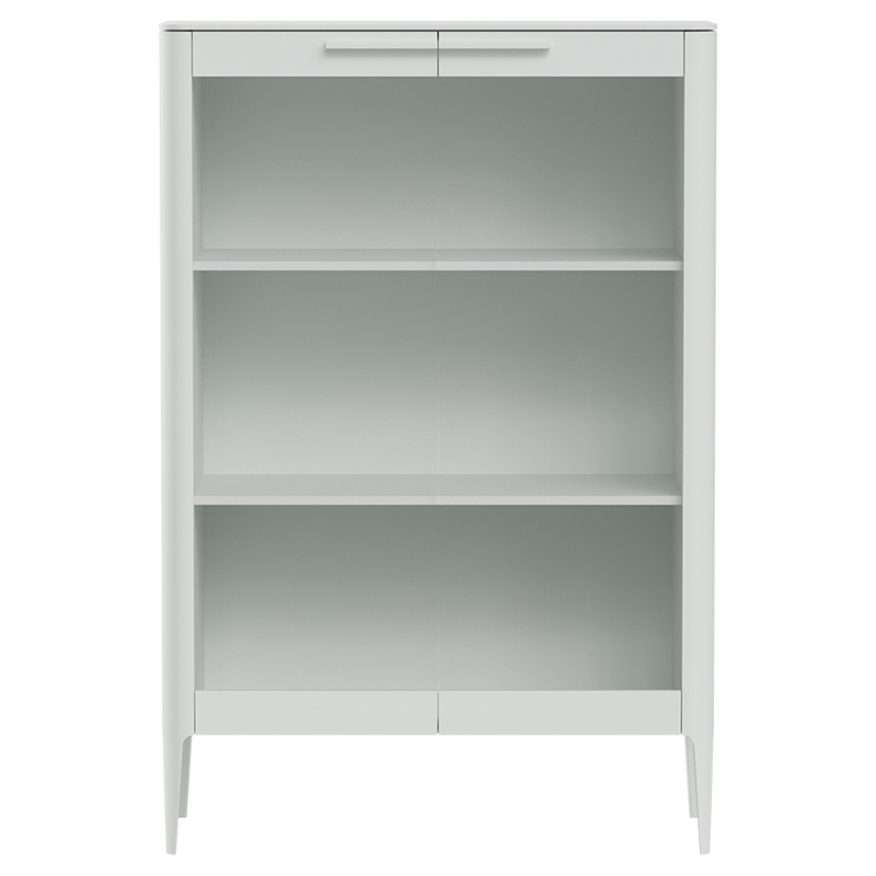 Витрина белая с 2-мя стеклянными дверцами и 3-мя полками Type  Белый в Костроме | Loft Concept 