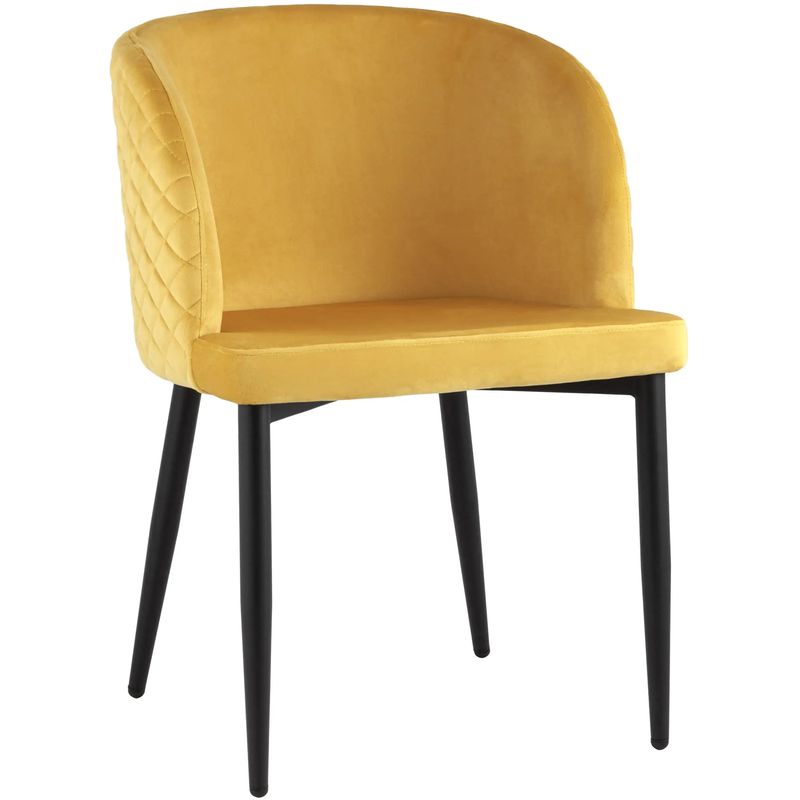 Стул Oscar Chair Оранжевый велюр Оранжевый Черный в Костроме | Loft Concept 