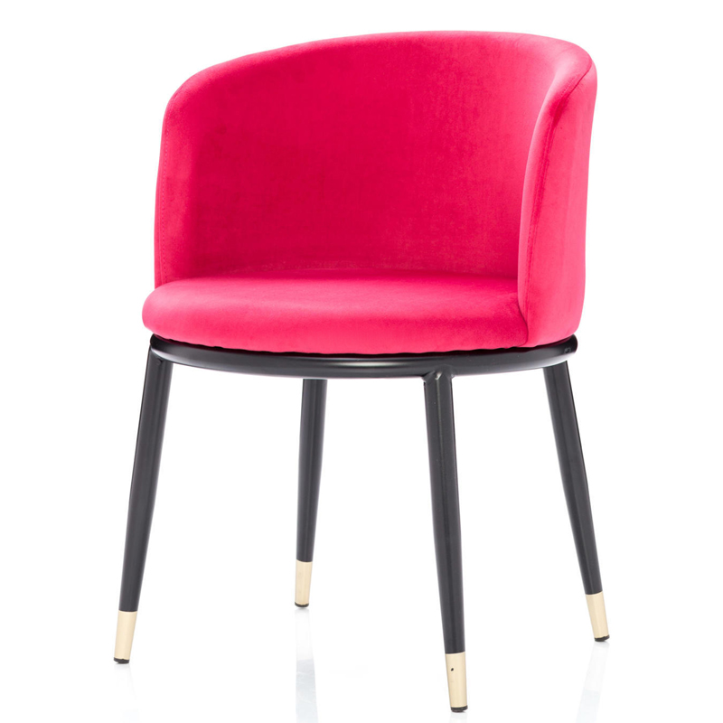 Стул Dining Chair Foucault Crimson Малиновый (Crimson) Черный Золотой Стул Dining Chair Foucault Crimson Малиновый (Crimson) Черный Золотой в Костроме | Loft Concept
