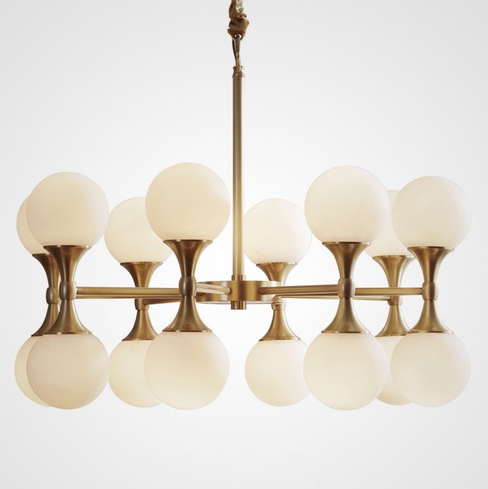 Люстра Hudson Valley Lighting Astoria Chandelier Белый Латунь Люстра Hudson Valley Lighting Astoria Chandelier Белый Латунь в Костроме | Loft Concept