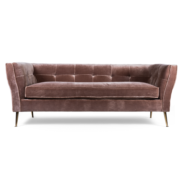Диван трехместный Flatter brown Коричневый Диван трехместный Flatter brown Коричневый в Костроме | Loft Concept