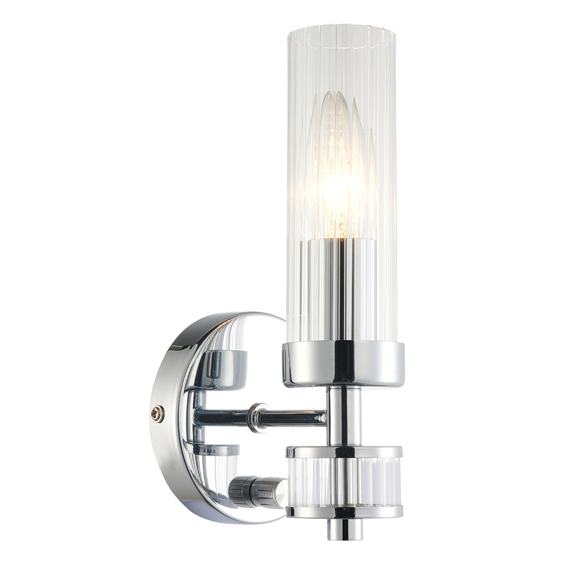 Бра Jeanette Chromium Sconce Хром Прозрачный Бра Jeanette Chromium Sconce Хром Прозрачный в Костроме | Loft Concept