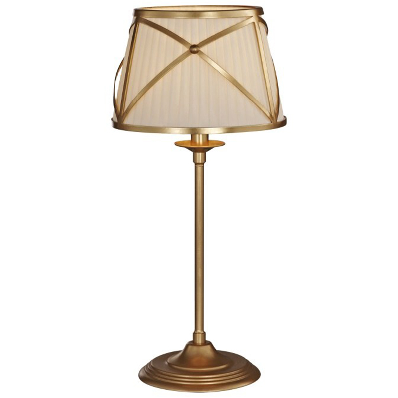 Настольная лампа с абажуром Provence Lampshade Light Gold Table Lamp Золотой Бежевый Настольная лампа с абажуром Provence Lampshade Light Gold Table Lamp Золотой Бежевый в Костроме | Loft Concept