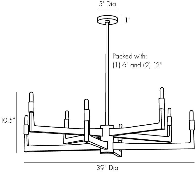 Люстра Arteriors GRIFF CHANDELIER Люстра Arteriors GRIFF CHANDELIER в Костроме