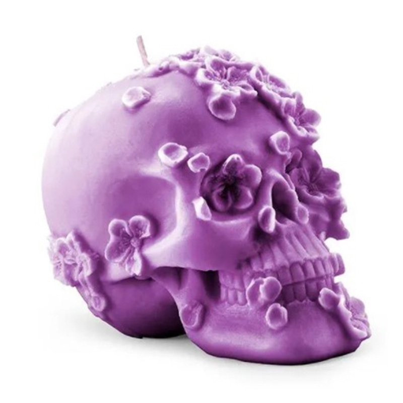 Свеча Purple Flowers Skull Пурпурный Свеча Purple Flowers Skull Пурпурный в Костроме | Loft Concept