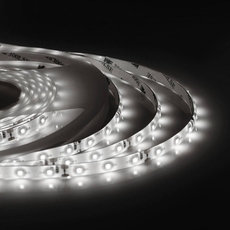 Светодиодная влагозащищенная лента 4,8W/m 60Led/m 3528SMD дневной белый 5M Белый Светодиодная влагозащищенная лента 4,8W/m 60Led/m 3528SMD дневной белый 5M Белый в Костроме | Loft Concept