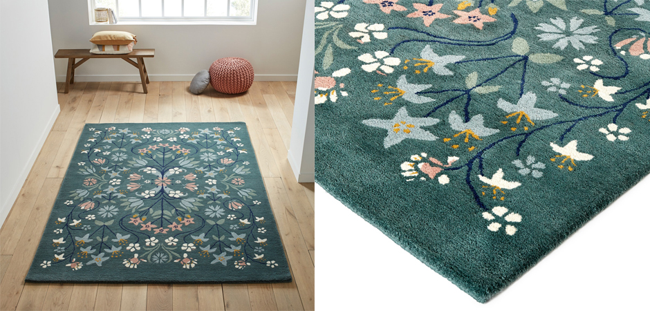 Ковер Floral Pattern 100% шерсть Ковер Floral Pattern 100% шерсть - Loft-Concept в Костроме