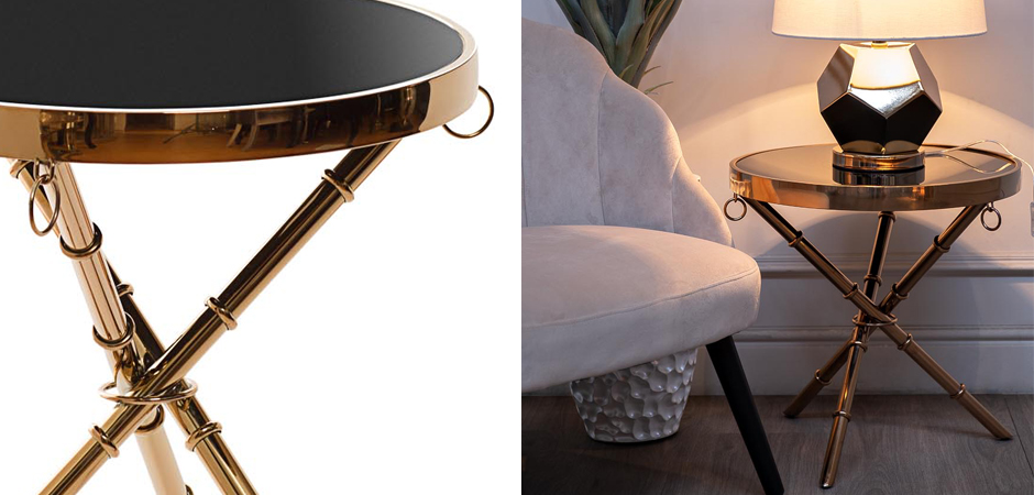 Стол Metal Bamboo Table pink gold Стол Metal Bamboo Table pink gold - Loft-Concept в Костроме