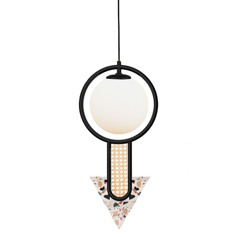 Подвесной Светильник UTU Soulful Lighting FRAME II TRIANGULAR Черный Медь Бежевый Коричневый Подвесной Светильник UTU Soulful Lighting FRAME II TRIANGULAR Черный Медь Бежевый Коричневый в Костроме | Loft Concept