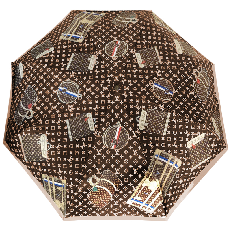 Зонт раскладной LOUIS VUITTON дизайн 016 Коричневый цвет Коричневый Зонт раскладной LOUIS VUITTON дизайн 016 Коричневый цвет Коричневый в Костроме | Loft Concept