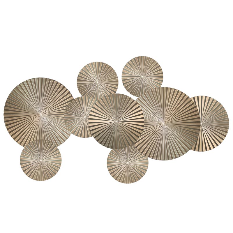 Арт-объект Apollo Champagne Wall Plaque Disc 9 Золотой Шампань Арт-объект Apollo Champagne Wall Plaque Disc 9 Золотой Шампань в Костроме | Loft Concept