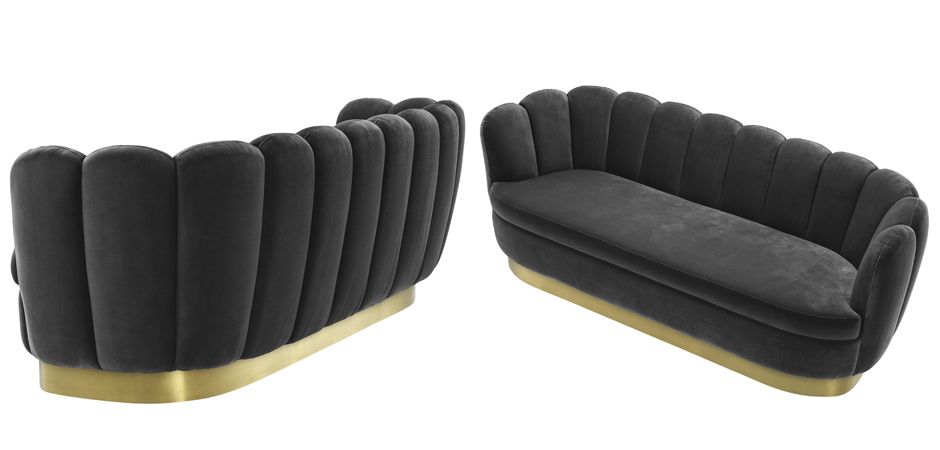Диван Eichholtz Sofa Mirage dark grey Диван Eichholtz Sofa Mirage dark grey - Loft-Concept в Костроме