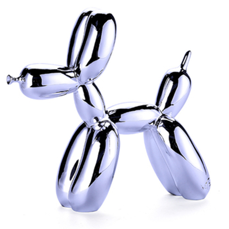 Статуэтка Jeff Koons Balloon Dog medium Silver Серебряный Статуэтка Jeff Koons Balloon Dog medium Silver Серебряный в Костроме | Loft Concept