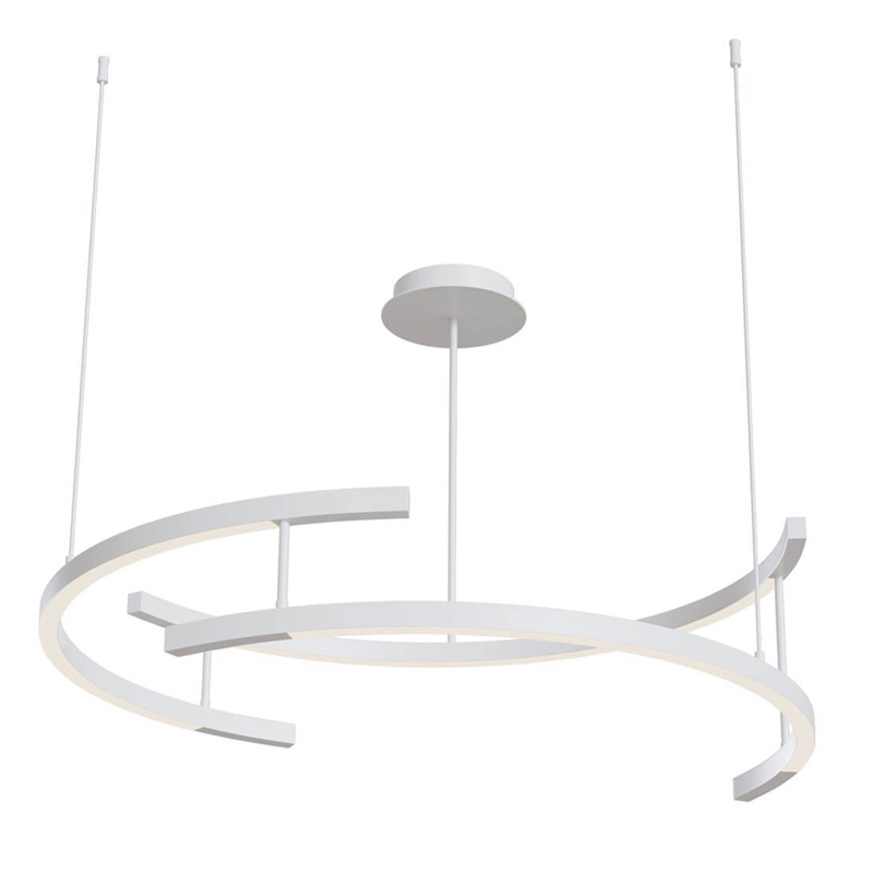 Люстра Smeragde Light Chandelier white arcs Белый Люстра Smeragde Light Chandelier white arcs Белый в Костроме | Loft Concept