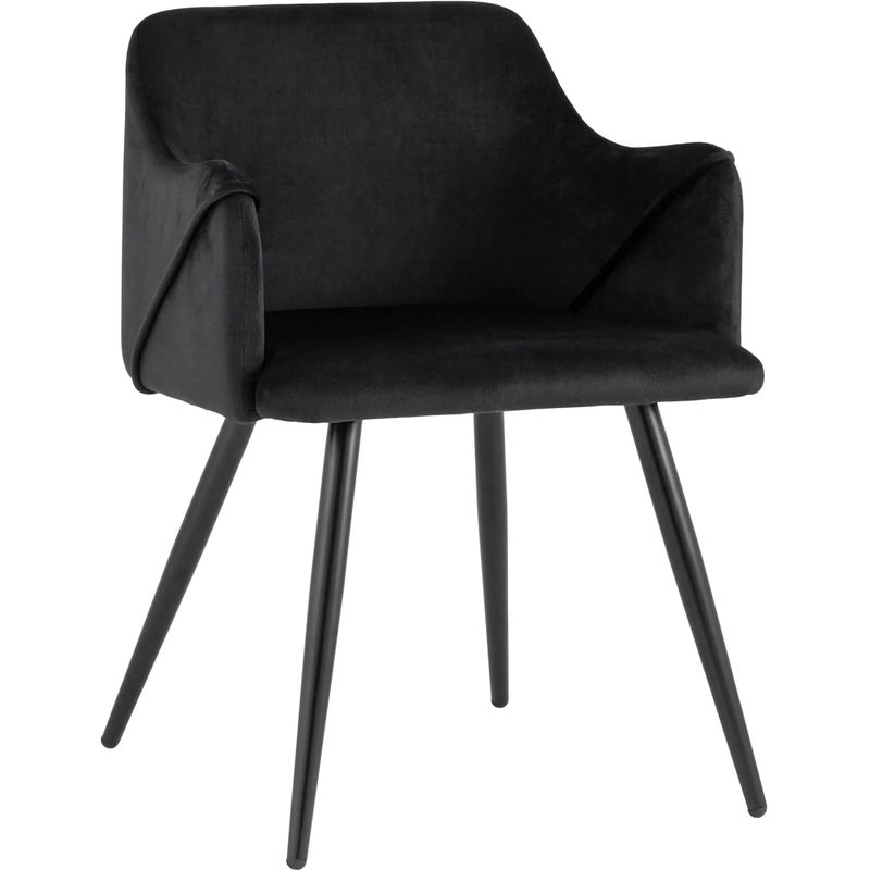 Стул Monarch Chair Черный Велюр Черный Стул Monarch Chair Черный Велюр Черный в Костроме | Loft Concept
