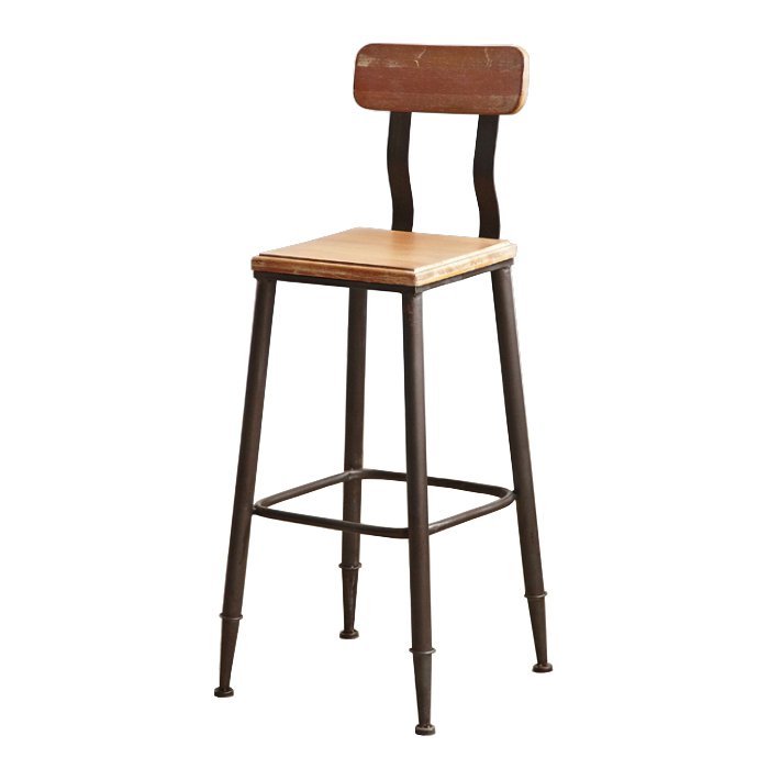 Барный стул Loft Wooden Белый дуб Коричневый Барный стул Loft Wooden Белый дуб Коричневый в Костроме | Loft Concept