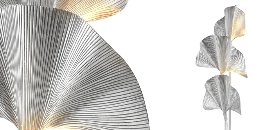 Торшер Eichholtz Floor Lamp Las Palmas Silver Торшер Eichholtz Floor Lamp Las Palmas Silver - Loft-Concept в Костроме