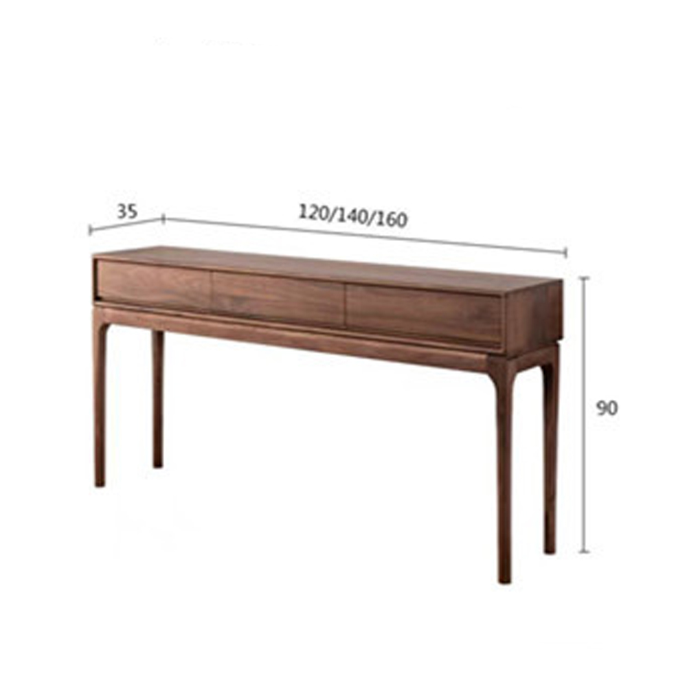 Консоль деревянная прямоугольная с 3-мя ящиками Moon Walnut Furniture Консоль деревянная прямоугольная с 3-мя ящиками Moon Walnut Furniture в Костроме