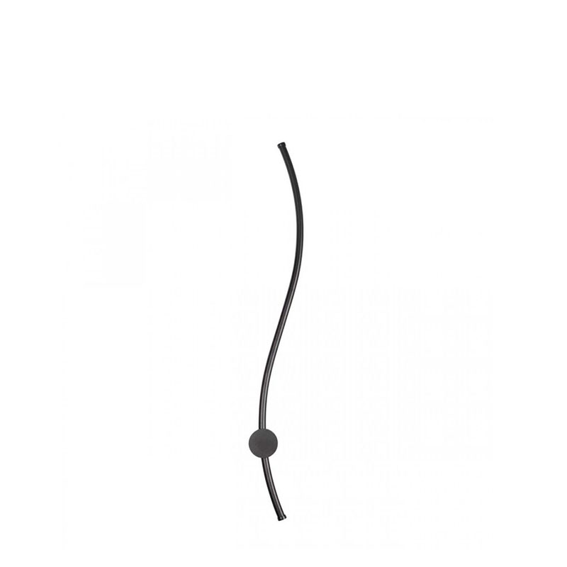 Светодиодное бра Curved Line Черный Черный Светодиодное бра Curved Line Черный Черный в Костроме | Loft Concept