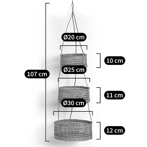 Подвесные плетеные корзины для цветов Musa Wicker Baskets Подвесные плетеные корзины для цветов Musa Wicker Baskets в Костроме