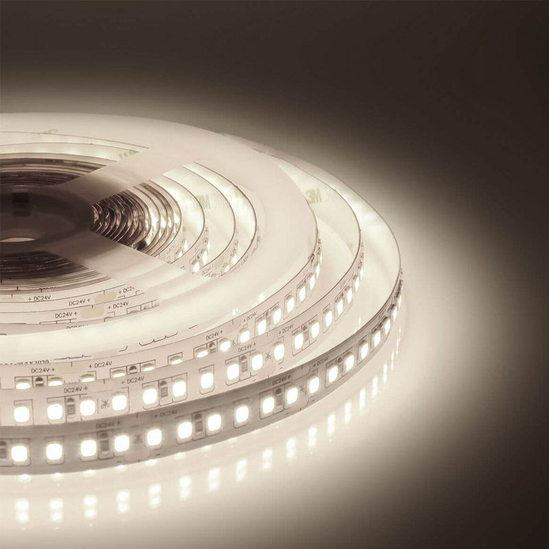 Светодиодная лента 18W/m 168Led/m 2835SMD теплый белый Белый Светодиодная лента 18W/m 168Led/m 2835SMD теплый белый Белый в Костроме | Loft Concept