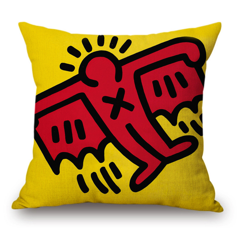 Подушка Keith Haring 18 Мульти Подушка Keith Haring 18 Мульти в Костроме | Loft Concept
