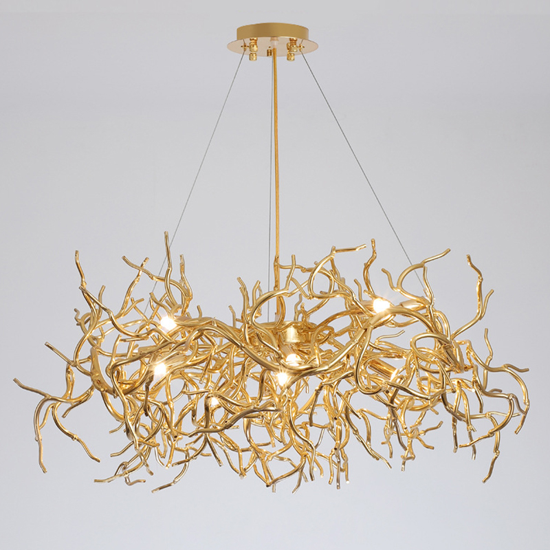 Люстра Felicite Gold Branches Chandelier Золотой Люстра Felicite Gold Branches Chandelier Золотой в Костроме | Loft Concept