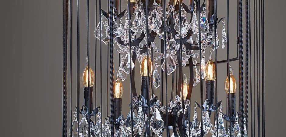 Люстра Steampunk Birdcage Chandelier 60 black Люстра Steampunk Birdcage Chandelier 60 black - Loft-Concept в Костроме