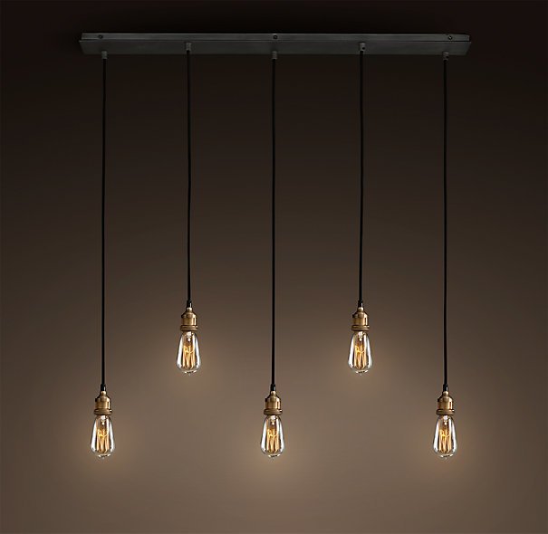 Подвесной светильник Loft Industrial Mono 5 Черный Подвесной светильник Loft Industrial Mono 5 Черный в Костроме | Loft Concept