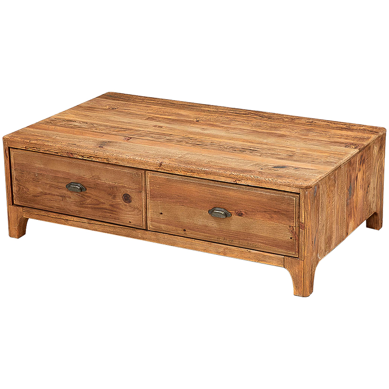 Кофейный стол из массива сосны с 4-мя ящиками Tegan Coffee Table Древесина Кофейный стол из массива сосны с 4-мя ящиками Tegan Coffee Table Древесина в Костроме | Loft Concept