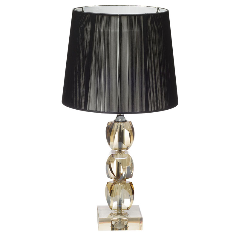 Настольная лампа Gold Crystal Base Table Lamp Черный Настольная лампа Gold Crystal Base Table Lamp Черный в Костроме | Loft Concept