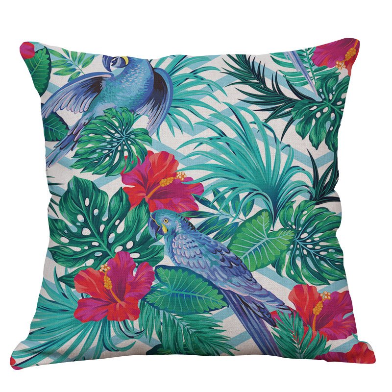 Декоративная подушка Tropical birds Мульти Декоративная подушка Tropical birds Мульти в Костроме | Loft Concept