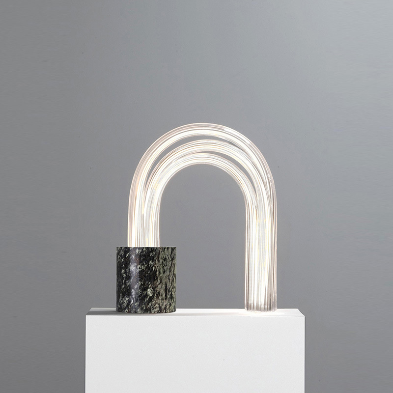 Настольная лампа Spring Lamp Черный Белый Настольная лампа Spring Lamp Черный Белый в Костроме | Loft Concept