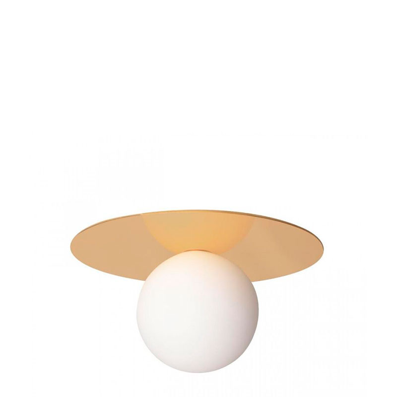 Светильник потолочный MATISSE Gold 25 см Белый Золотой в Костроме | Loft Concept 