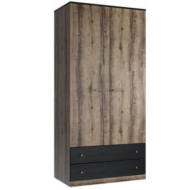 Шкаф Frederick Wardrobe две двери Дуб темный Шкаф Frederick Wardrobe две двери Дуб темный в Костроме | Loft Concept