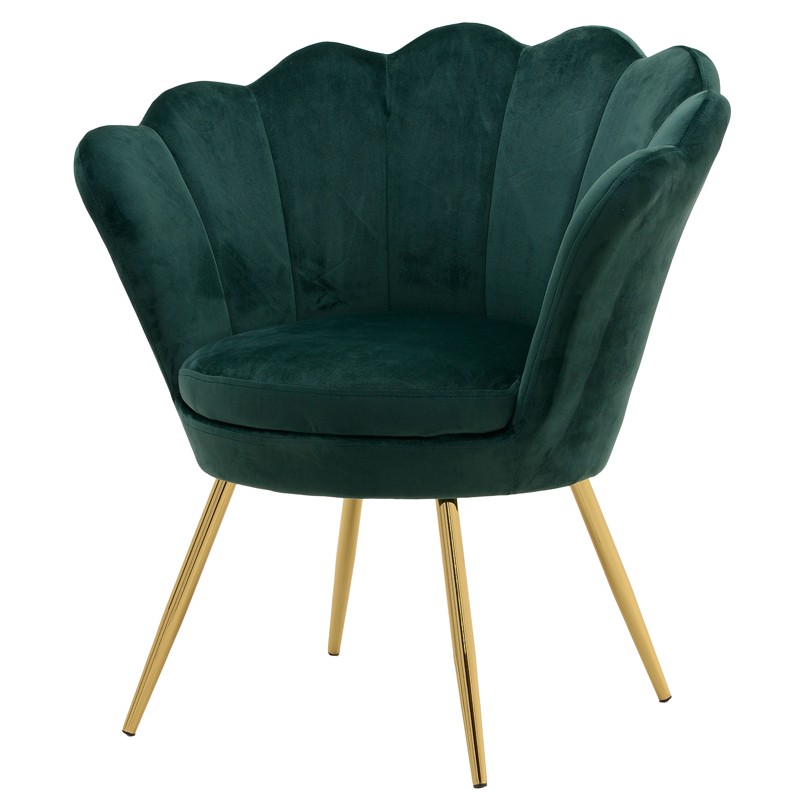 Кресло Jacinta Fan Emerald Изумрудный Золотой Кресло Jacinta Fan Emerald Изумрудный Золотой в Костроме | Loft Concept