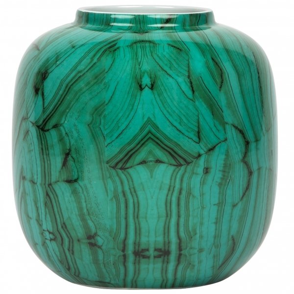 Ваза Malachite Vase Low Малахит Ваза Malachite Vase Low Малахит в Костроме | Loft Concept